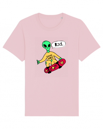 Alien Skateboarder Cotton Pink