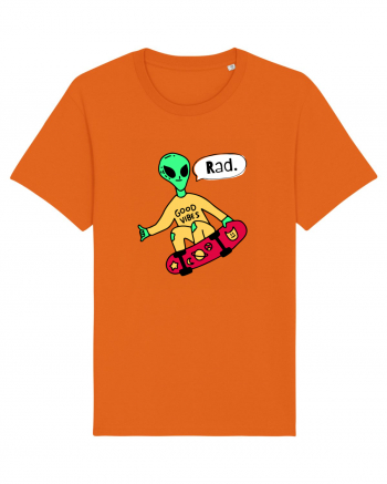 Alien Skateboarder Bright Orange