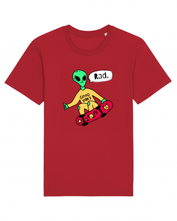 Alien Skateboarder Red