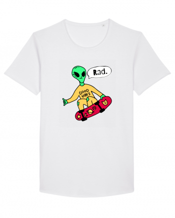 Alien Skateboarder White