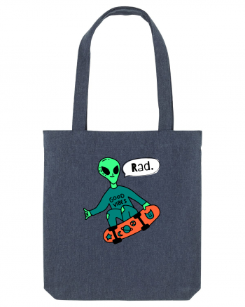 Alien Skateboarder Midnight Blue