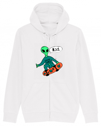 Alien Skateboarder White