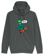 Alien Skateboarder Hanorac cu fermoar Unisex Connector