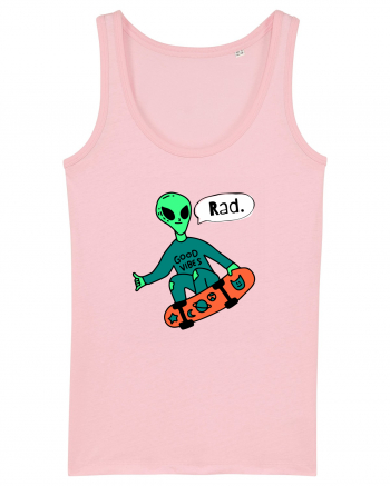 Alien Skateboarder Cotton Pink