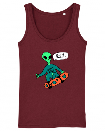 Alien Skateboarder Burgundy