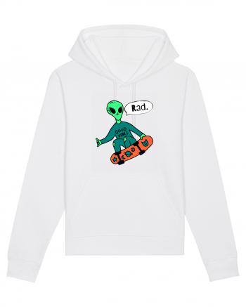 Alien Skateboarder White