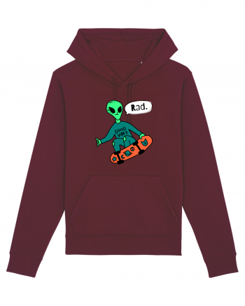 Alien Skateboarder Burgundy