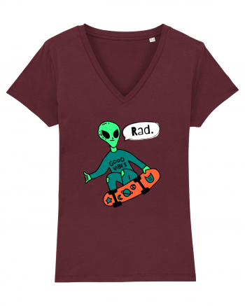 Alien Skateboarder Burgundy