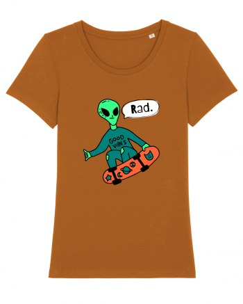 Alien Skateboarder Roasted Orange