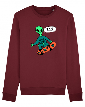 Alien Skateboarder Burgundy