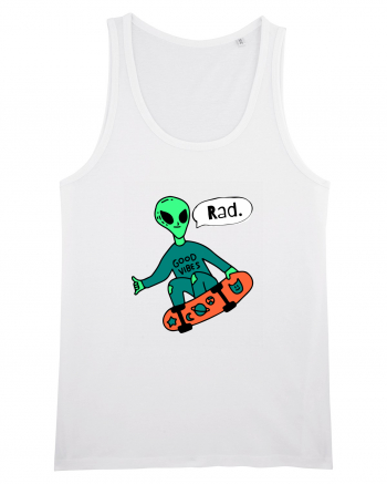 Alien Skateboarder White