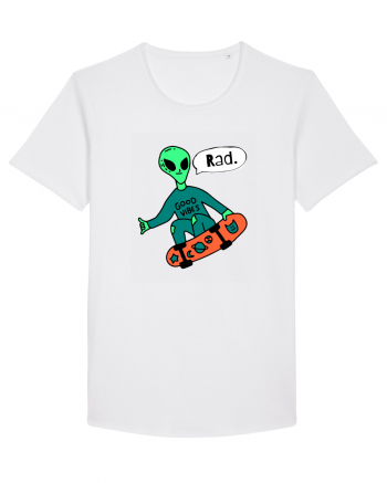 Alien Skateboarder White