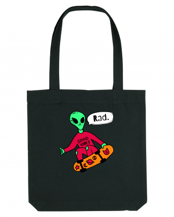 Alien Skateboarder Black