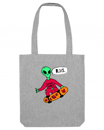 Alien Skateboarder Heather Grey