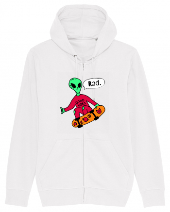 Alien Skateboarder White