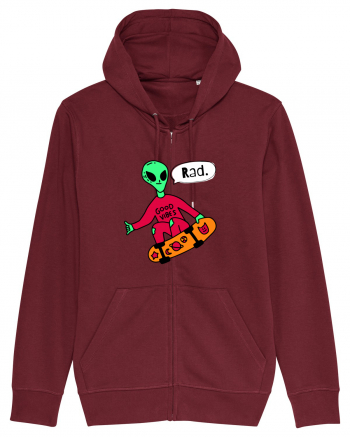 Alien Skateboarder Burgundy