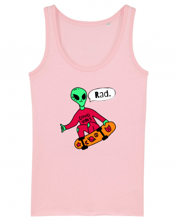 Alien Skateboarder Cotton Pink