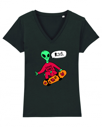 Alien Skateboarder Black