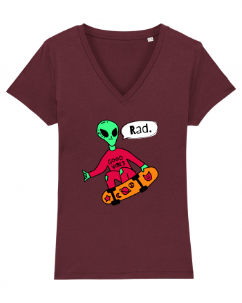 Alien Skateboarder Burgundy