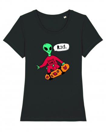 Alien Skateboarder Black