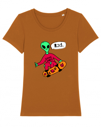 Alien Skateboarder Roasted Orange