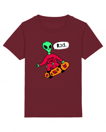 Alien Skateboarder Burgundy