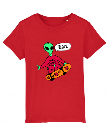 Alien Skateboarder Red