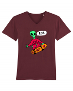 Alien Skateboarder Tricou mânecă scurtă guler V Bărbat Presenter