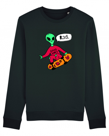 Alien Skateboarder Black