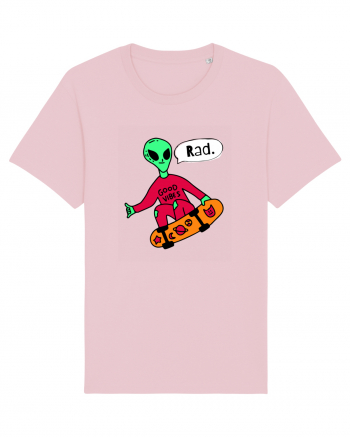 Alien Skateboarder Cotton Pink