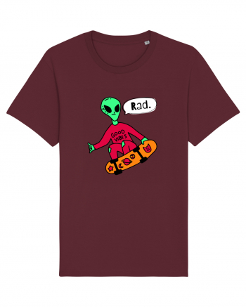 Alien Skateboarder Burgundy