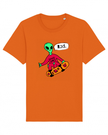 Alien Skateboarder Bright Orange