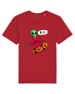 Alien Skateboarder Tricou mânecă scurtă Unisex Rocker