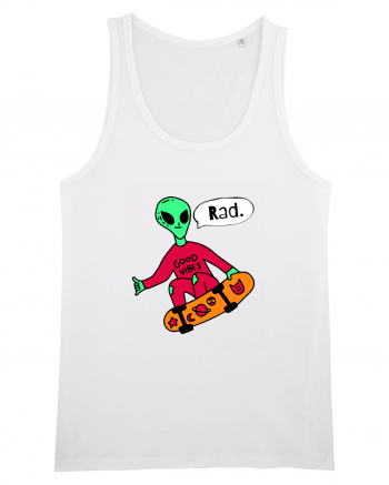 Alien Skateboarder White