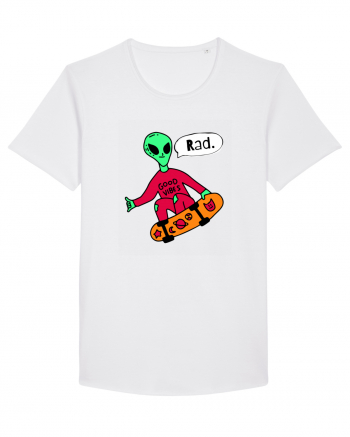 Alien Skateboarder White