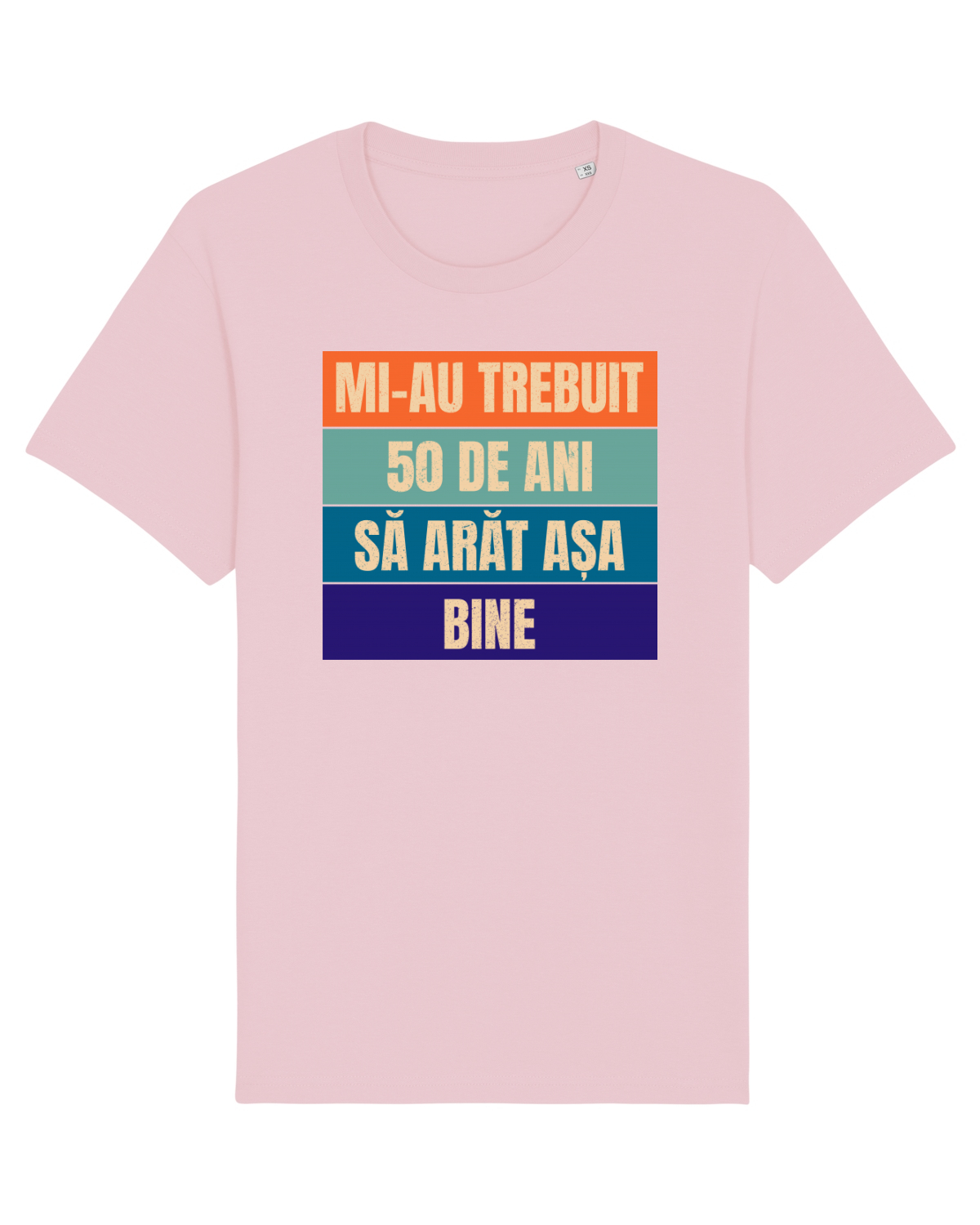 Tricou mânecă scurtă Unisex Rocker Cotton Pink