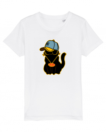 Hip Hop Cat  White