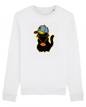 Hip Hop Cat  White