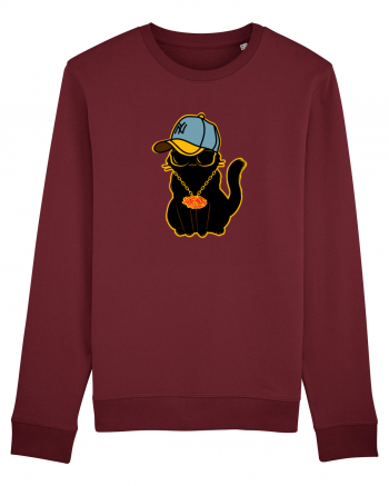 Hip Hop Cat  Burgundy