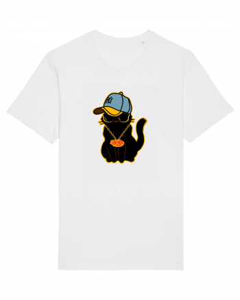 Hip Hop Cat  White