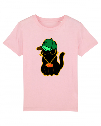 Hip Hop Cat  Cotton Pink