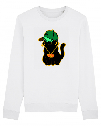 Hip Hop Cat  White