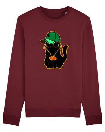 Hip Hop Cat  Burgundy