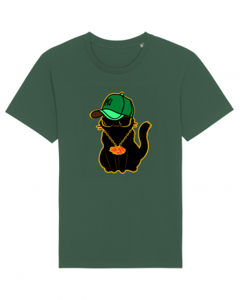 Hip Hop Cat  Bottle Green