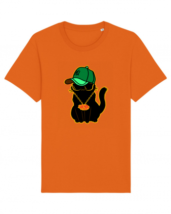 Hip Hop Cat  Bright Orange