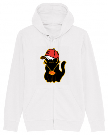 Hip Hop Cat  White