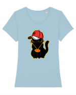 Hip Hop Cat  Tricou mânecă scurtă guler larg fitted Damă Expresser