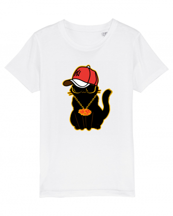 Hip Hop Cat  White