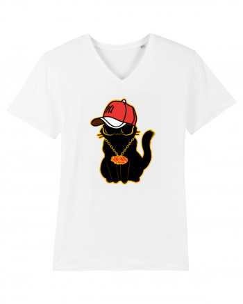 Hip Hop Cat  White