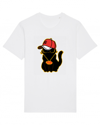 Hip Hop Cat  White